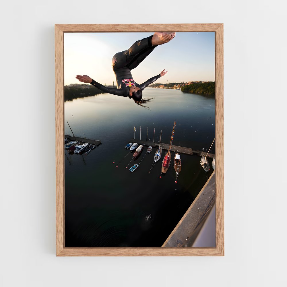 Poster Plongeon Libérateur – affiche Plongeon de falaise (vue 4)